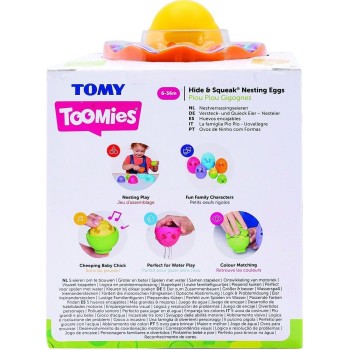 TOMY Toomies Baby toy Nesting Eggs for 6-36 Months 1000-73564 5011666735644