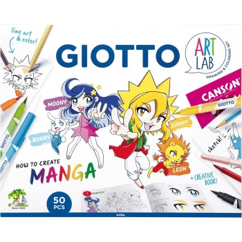 Giotto Εργαστήριο Τέχνης Art Lab Manga Για Τη Δημιουργία Manga 000582300 8000825051968