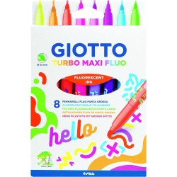 Giotto Μαρκαδόροι Turbo Maxi Fluo 8Pz  000453800 8000825011016