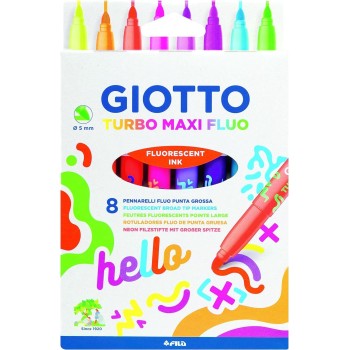 Giotto Turbo Maxi Fluo 8Pz 000453800 8000825011016