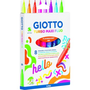 Giotto Turbo Maxi Fluo 8Pz 000453800 8000825011016