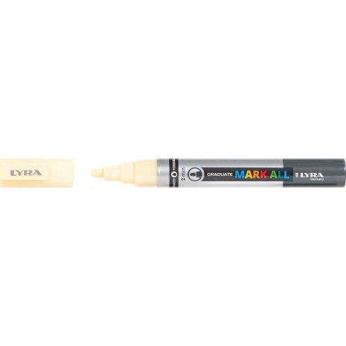 Lyra graduate mark all μαρκαδόροι 2mm light yellow 006820005 4084900015629