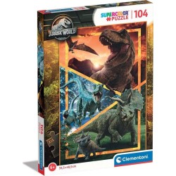 Clementoni Children's Puzzle Super Color Jurassic World 104 pcs 1210-27181 8005125271818