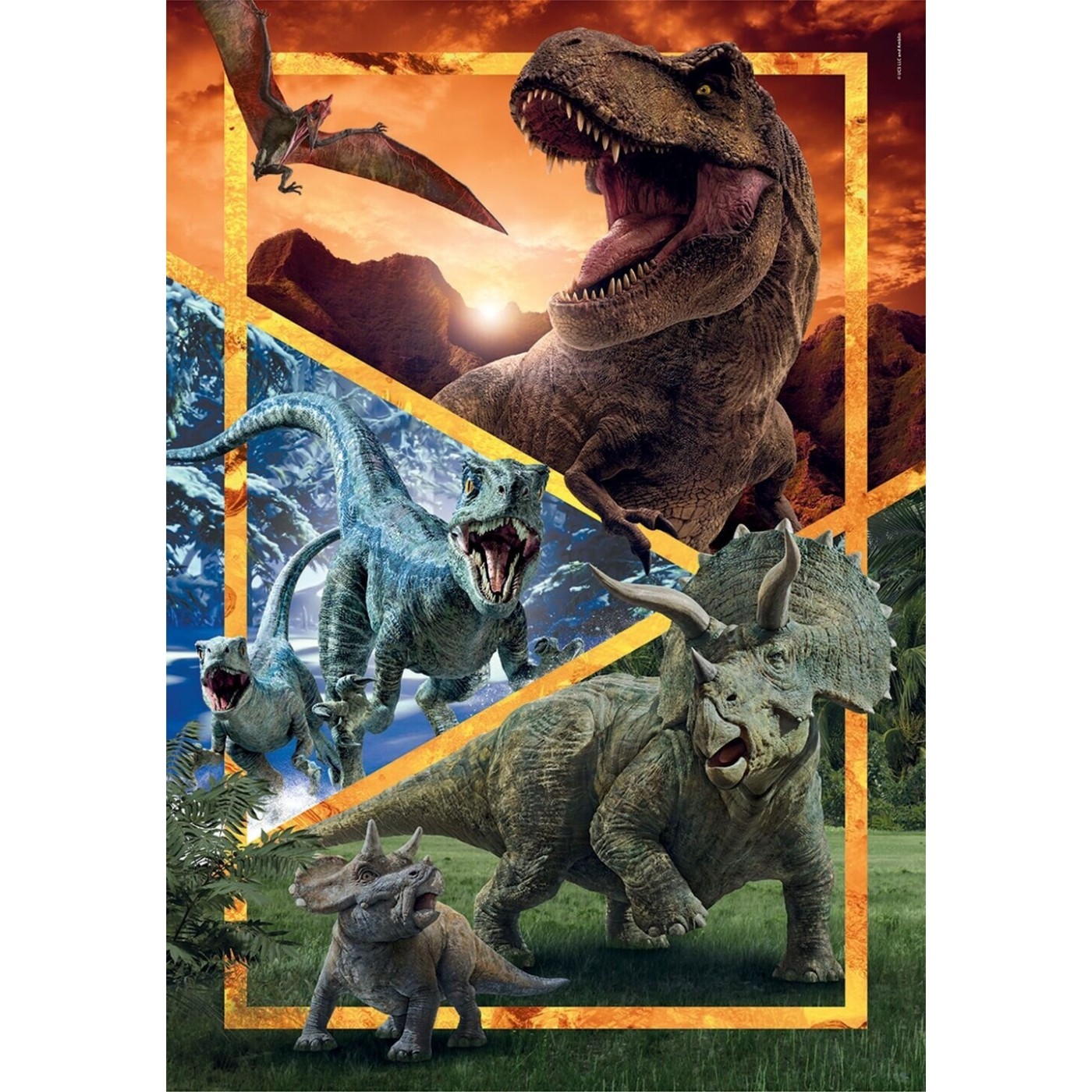 Clementoni Children's Puzzle Super Color Jurassic World 104 pcs 1210 ...