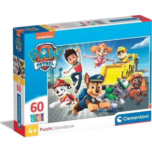 Clementoni Children's Puzzle Super Color Nickelodeon paw Patrol 60 pcs ...