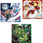 Clementoni παιδικό παζλ super color marvel avengers 3x48 τμχ 1200-25315 8005125253159
