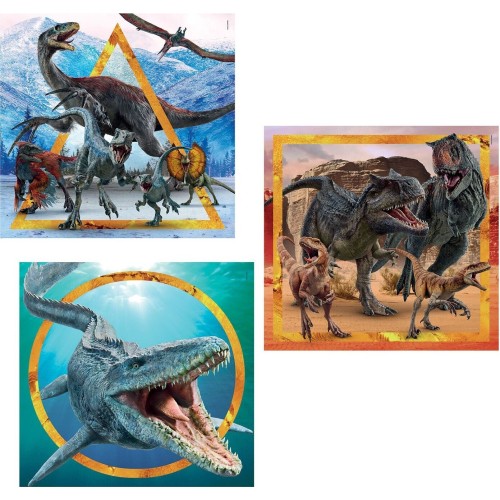 Clementoni Children's Puzzle Super Color Jurassic World 3x48 pcs 1200-25314 8005125253142