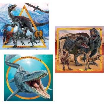 Clementoni Children's Puzzle Super Color Jurassic World 3x48 pcs 1200-25314 8005125253142