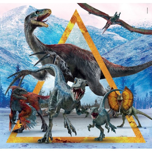 Clementoni Children's Puzzle Super Color Jurassic World 3x48 pcs 1200-25314 8005125253142
