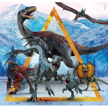 Clementoni Children's Puzzle Super Color Jurassic World 3x48 pcs 1200-25314 8005125253142