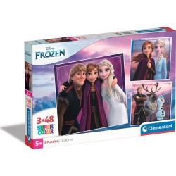 Clementoni Children's Puzzle Super Color Disney Frozen ii 3x48 pcs 1200-25306 8005125253067