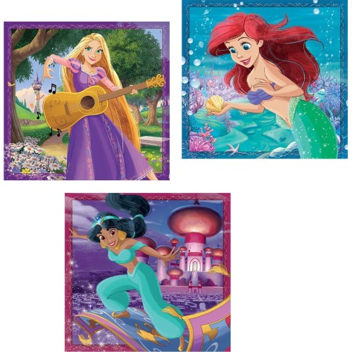 Clementoni Children's Puzzle Super Color Disney Princess 3x48 pcs 1200-25304 8005125253043
