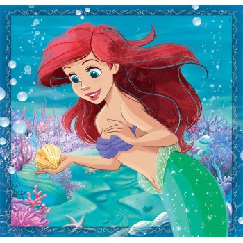 Clementoni Children's Puzzle Super Color Disney Princess 3x48 pcs 1200-25304 8005125253043