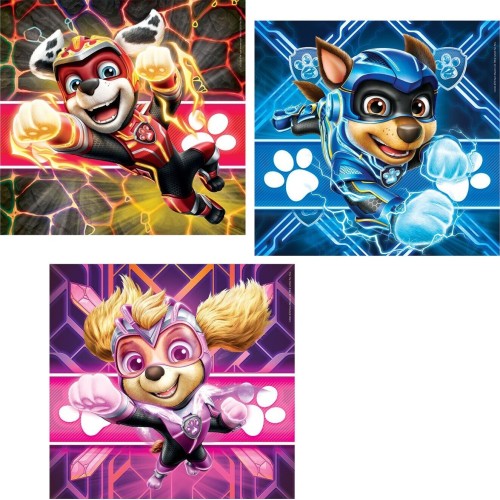 Clementoni παιδικό παζλ super color nickelodeon paw patrol the mighty movie 3x48 τμχ 1200-25303 8005125253036