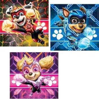 Clementoni Children's Puzzle Super Color Nickelodeon paw Patrol the Mighty Movie 3x48 pcs 1200-25303 8005125253036