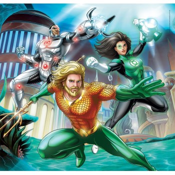 Clementoni DC Super Heroes Children's Puzzle Super Color dc Comics Justice League 3x48 pcs 1200-25296 8005125252961