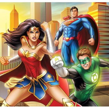 Clementoni DC Super Heroes παιδικό παζλ super color dc comics justice league 3x48 τμχ 1200-25296 8005125252961