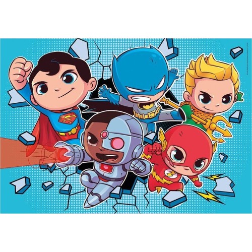 Clementoni DC Super Heroes παιδικό παζλ supercolor dc comics super friends 2x60 τμχ 1200-21624 8005125216246