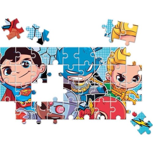 Clementoni DC Super Heroes παιδικό παζλ supercolor dc comics super friends 2x60 τμχ 1200-21624 8005125216246