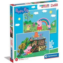 Clementoni Children's Puzzle Supercolor Peppa pig 2x60 pcs 1200-21622 8005125216222
