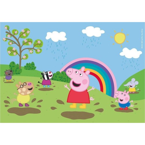 Clementoni παιδικό παζλ supercolor peppa pig 2x60 τμχ 1200-21622 8005125216222