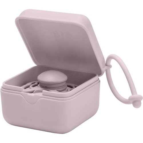 BIBS Pacifier Box With Strap. Soother Holder And Steriliser Case. 100% BPA Free Food-Grade Material. Made In Denmark. Dusky Lila