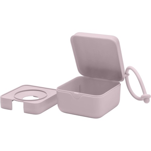 BIBS Pacifier Box With Strap. Soother Holder And Steriliser Case. 100% BPA Free Food-Grade Material. Made In Denmark. Dusky Lila