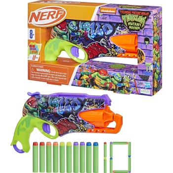 Hasbro Nerf Teenage Mutant Ninja Turtles Blaster, 10 Elite Darts F9972 5010996254412