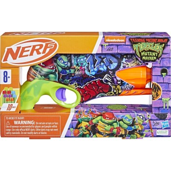 Hasbro Nerf Teenage Mutant Ninja Turtles Blaster, 10 Elite Darts F9972 5010996254412