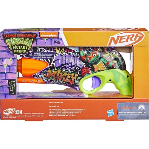 Hasbro Nerf Teenage Mutant Ninja Turtles Blaster, 10 Elite Darts F9972 5010996254412