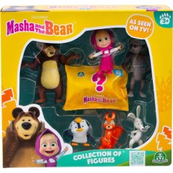 Giochi Preziosi Masha and The Bear Η Μάσα Και Ο Αρκούδος Σετ Με 6 Φιγούρες + 1 Αποκλειστική MHA23000 8056379161899