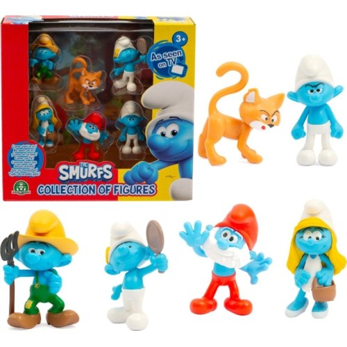 Giochi Preziosi The Smurfs Στρουμφάκια Σετ Με 6 Φιγούρες 5.5Εκ. - 1 Σετ PUF14000 8056379161820