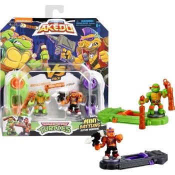Giochi Preziosi Akedo Tmnt 2 Battle Figures Versus Pack (4 Designs) AKT00000 8056379155621