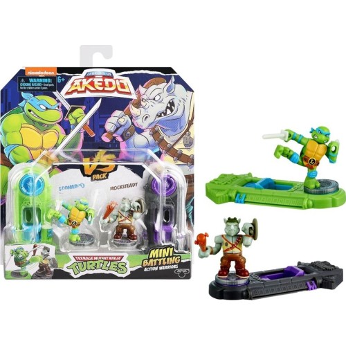 Giochi Preziosi Akedo Tmnt 2 Battle Figures Versus Pack (4 Designs) AKT00000 8056379155621