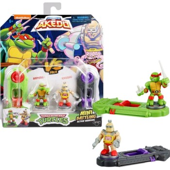 Giochi Preziosi Akedo Tmnt 2 Battle Figures Versus Pack (4 Designs) AKT00000 8056379155621
