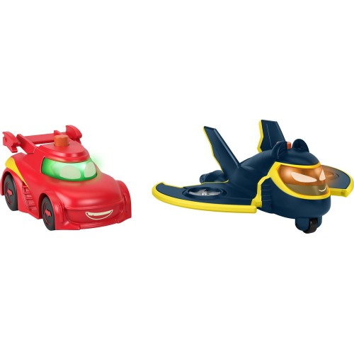 Mattel Fisher-Price Batwheels Light-Up Racers Redbird And Batwing HML26 194735130504