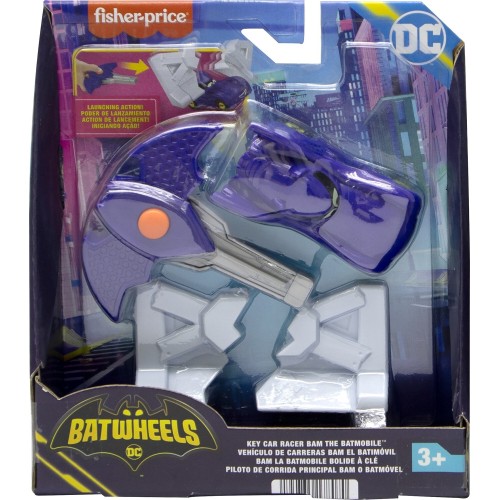 Mattel Fisher-Price batwheels key car racers - bam the batmobile HRJ53 / HRJ54 194735178070