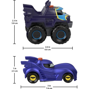 Mattel Fisher-Price DC Batwheels Bam The Batmobile And Buff HML25 194735130405