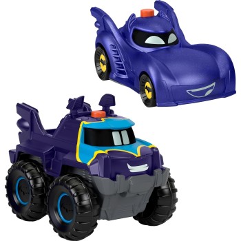 Mattel Fisher-Price DC Batwheels Bam The Batmobile And Buff HML25 194735130405