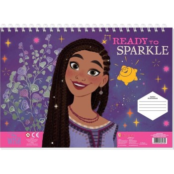 Diakakis imports Disney Drawing pad Wish 23x33 40 Sheets Auto-stencil- 2 Pages x 2 Fig. 564480 5205698682780