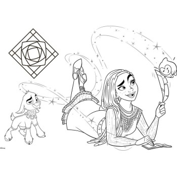 Diakakis imports Disney Drawing pad Wish 23x33 40 Sheets Auto-stencil- 2 Pages x 2 Fig. 564480 5205698682780