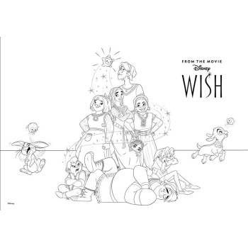 Diakakis imports Disney Drawing pad Wish 23x33 40 Sheets Auto-stencil- 2 Pages x 2 Fig. 564480 5205698682780