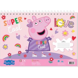 Diakakis imports Peppa pig Drawing pad 23x33 40 Sheets Self-stencil- 2 Pages x 2 Fig. 000482813 5205698686276