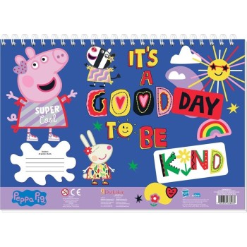 Diakakis imports Μπλοκ Ζωγραφικής Peppa Pig 23X33 40 Φύλλα Αυτοκ-Στενσιλ- 2 Σελ. Χρ 000482813 5205698686276