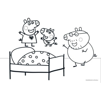 Diakakis imports Peppa pig Drawing pad 23x33 40 Sheets Self-stencil- 2 Pages x 2 Fig. 000482813 5205698686276