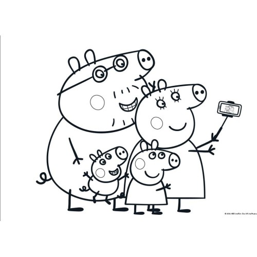 Diakakis imports Peppa pig Drawing pad 23x33 40 Sheets Self-stencil- 2 Pages x 2 Fig. 000482813 5205698686276