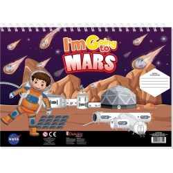 Diakakis imports Μπλοκ Ζωγραφικής Nasa 23X33 40 Φύλλα Αυτοκ-Στενσιλ- 2 Σελ. Χρ 2 Σχέδια 000486089 5205698686559