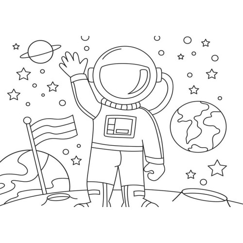 Diakakis imports Nasa Drawing pad 23x33 40 Sheets Auto-stencil- 2 Pages x 2 Fig. 000486089 5205698686559