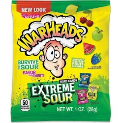 warheads Sour Candies With Fruit Flavor 28Gr WH233030 032134233030