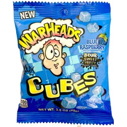 warheads Ζαχαρωτά Κυβοι Μπλε  Με Γέυση Βατόμουρο 99Γρ WH239179 032134239179